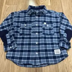 BEAMS mini チェック柄長袖シャツ 120