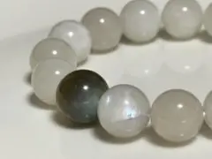 高品質ムーンストーン天然石ブレスレット 12mm16cm