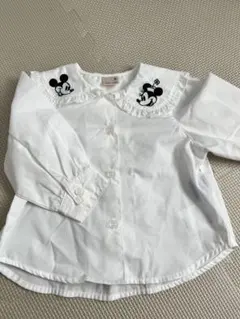 プティマイン ミッキー ミニー 襟付きブラウス 80サイズ