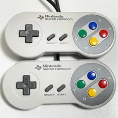【ジャンク】任天堂　スーパーファミコン コントローラー2個