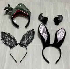 USJ恐竜とバニー・スパイダーのカチューシャセット