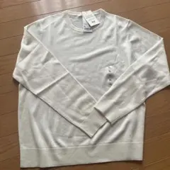 『新品』ユニクロ　エクストラファインメリノウール 長袖セーター XL 白