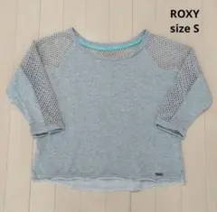 ROXY 七分袖カットソー メッシュTシャツ トレーナー生地 サイズSのサムネイル