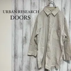 a0124【アーバンリサーチドアーズ】ストライプ長袖シャツ トップス M