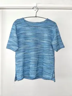 me ISSEY MIYAKE／ミーイッセイミヤケ】半袖ニットプルオーバー 軽