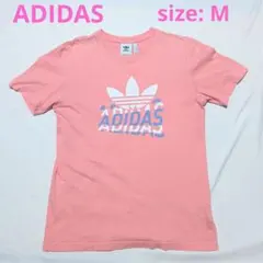 adidas Originals アディダス ビッグロゴ Tシャツ M ピンクのサムネイル