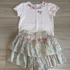 タルティーヌエショコラTシャツ＆キュロット【120】