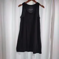 BACK NUMBER ノースリーブ チュニック ブラック Lサイズのサムネイル