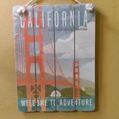 USA カリフォルニア ゴールデンゲートブリッジ 壁掛 アートボード ポスター