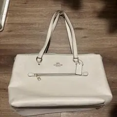 coach ホワイト　白　バッグ　コーチ　トートバッグ