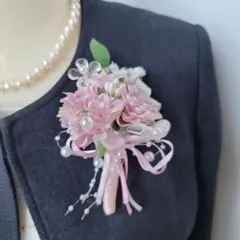 コサージュブローチハンドメイド入卒園入学卒業セレモニー結婚式No.516