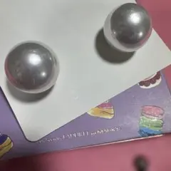 大粒パールピアス　未使用　可愛い雑貨　冠婚葬祭　パールネックレスと合わせて