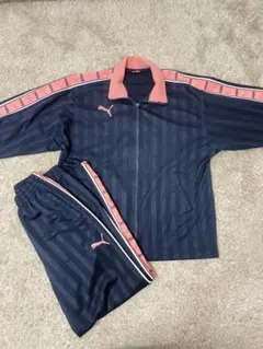希少 定番 人気色 L プーマ ジャージ 3点セット パンツ PUMA エンジ