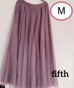 新品未使用 fifth フィフス チュールスカート ダスティーピンク Mサイズ
