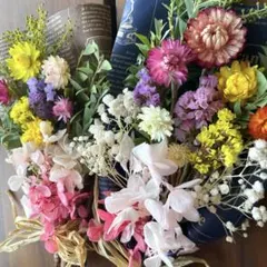 ドライフラワー　スワッグ　ブーケ