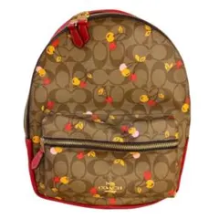 COACH シグネチャー チェリー柄 リュック バックパック