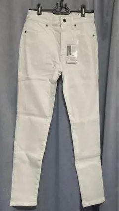 あったか裏起毛スキニーパンツ ホワイト Sサイズ