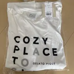 ジェラートピケ レーヨンロゴワンポイントTシャツ　新品未使用　Tシャツ　半袖