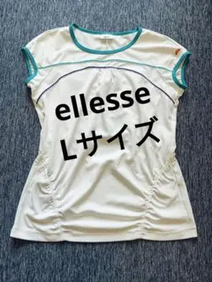 ellesse メッシュ Tシャツ ホワイトLサイズ