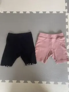 黒とピンクのショートパンツ♡2枚80㎝