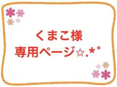 くまこ様専用ページ✩.*˚