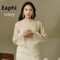 ☆Eaphi nuance line sheer blouse☆ivory
