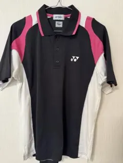 YONEX VersiCOOL ポロシャツ M 黒/ピンク/白