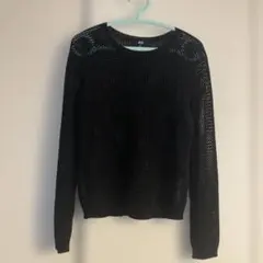 ≡SALE≡UNIQLO 3Dメッシュクルーネックセーター (長袖)XS