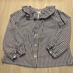 Jacadi ストライプ 長袖ブラウス 3A