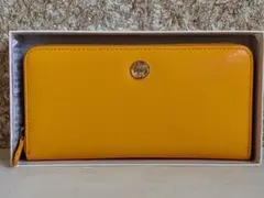 【水晶院】黄虎發財長財布　多機能　金運アップ　ファスナータイプ　本革　新品未使用のサムネイル