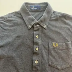 FRED PERRY フレッドペリー　ボタンダウンポロシャツ/杢グレー/Lサイズのサムネイル