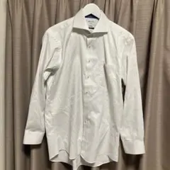 ORIHICA ホワイト ストライプ 長袖シャツ L