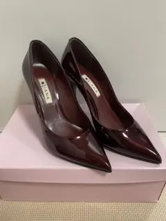Diana バーガンディ ポインテッドトゥパンプス