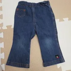 MIKI HOUSE　DOUBLE.B デニム フレアパンツ80cm