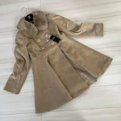 未使用タグ付き　セシルマクビー y2k 平成ギャル　ファーコート　金ボタン