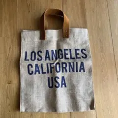 MAISON BENGAL ジュートトートバッグLOS ANGELES 大容量のサムネイル