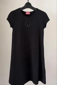 DIESEL 半袖ワンピース ブラック Lサイズ - メルカリ