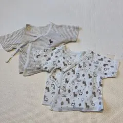 ベビー 肌着 2枚セット 半袖 organic cotton