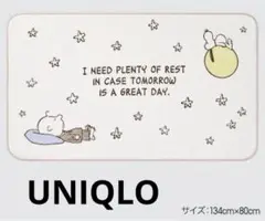 ユニクロ☆PEANUTS フリースリバーシブルブランケット