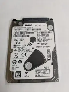 HGST HDD 500GB TT5SAE500 初期化済⑥