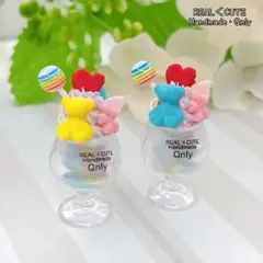 パフェ 2個セット ミニチュアスイーツ フェイクフード 337