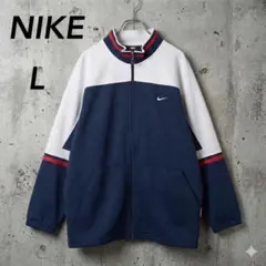 NIKE ナイキ 日本製 トラックジャケット L 90s ネイビー