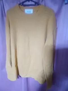 ADAM ET ROPEアダムエロペ 山吹色 ニットセーター 長袖