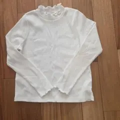 mezzo piano S ホワイト 長袖カットソー