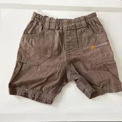 【90cm】ハーフパンツ（茶）