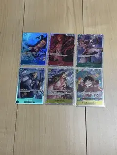 ワンピースプレイ用SRカード6枚セット➕折れ対策ドンカード(商品ではない)