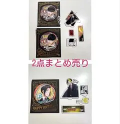 「マッシュル」マッシュ＆フィン・エイムズ　缶バッチ・アクリルスタンド　2点セット