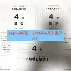 2026年最新】Sapix 入室テスト 新4年 11月の人気アイテム - メルカリ