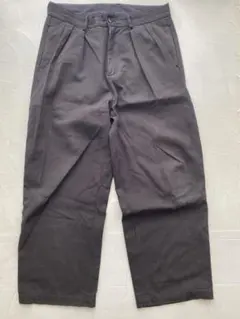 MACOBER ブラックワイドパンツ
