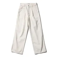 AURALEE HARD TWIST DENIM WIDE ホワイト